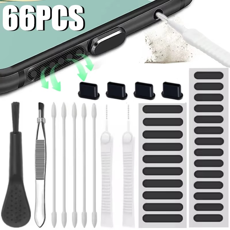 Dust Removal Sticker - Set Pembersih Ponsel, Penutup Debu Speaker,