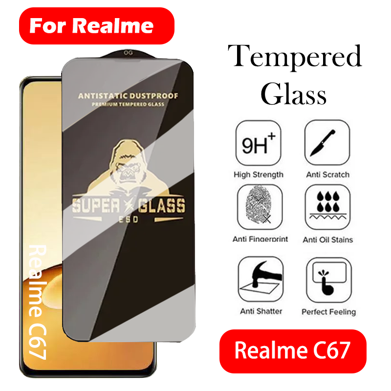 KingKong pelindung layar kaca  - Realme C67 ulasan dan harga